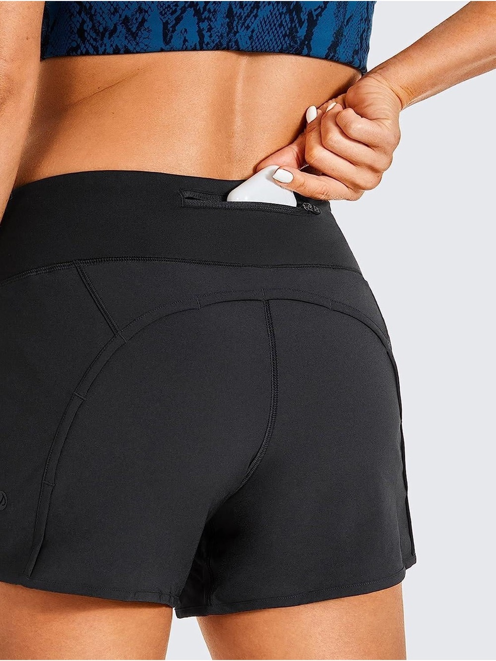 CRZ YOGA High Waisted 4” Athletic Running Shorts 🖤✨ Size Small